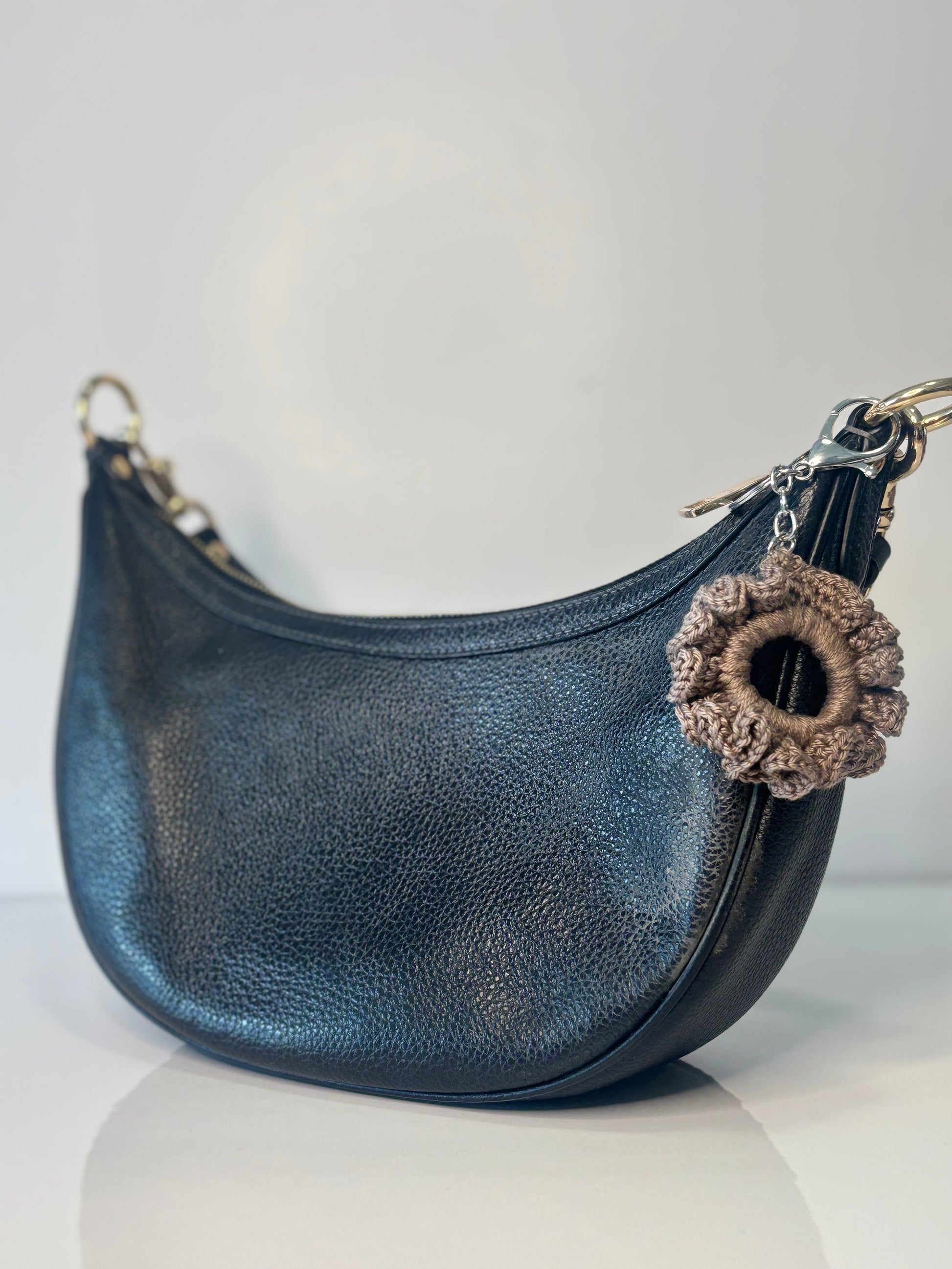 Porte-clé chouchou Sable Fumé