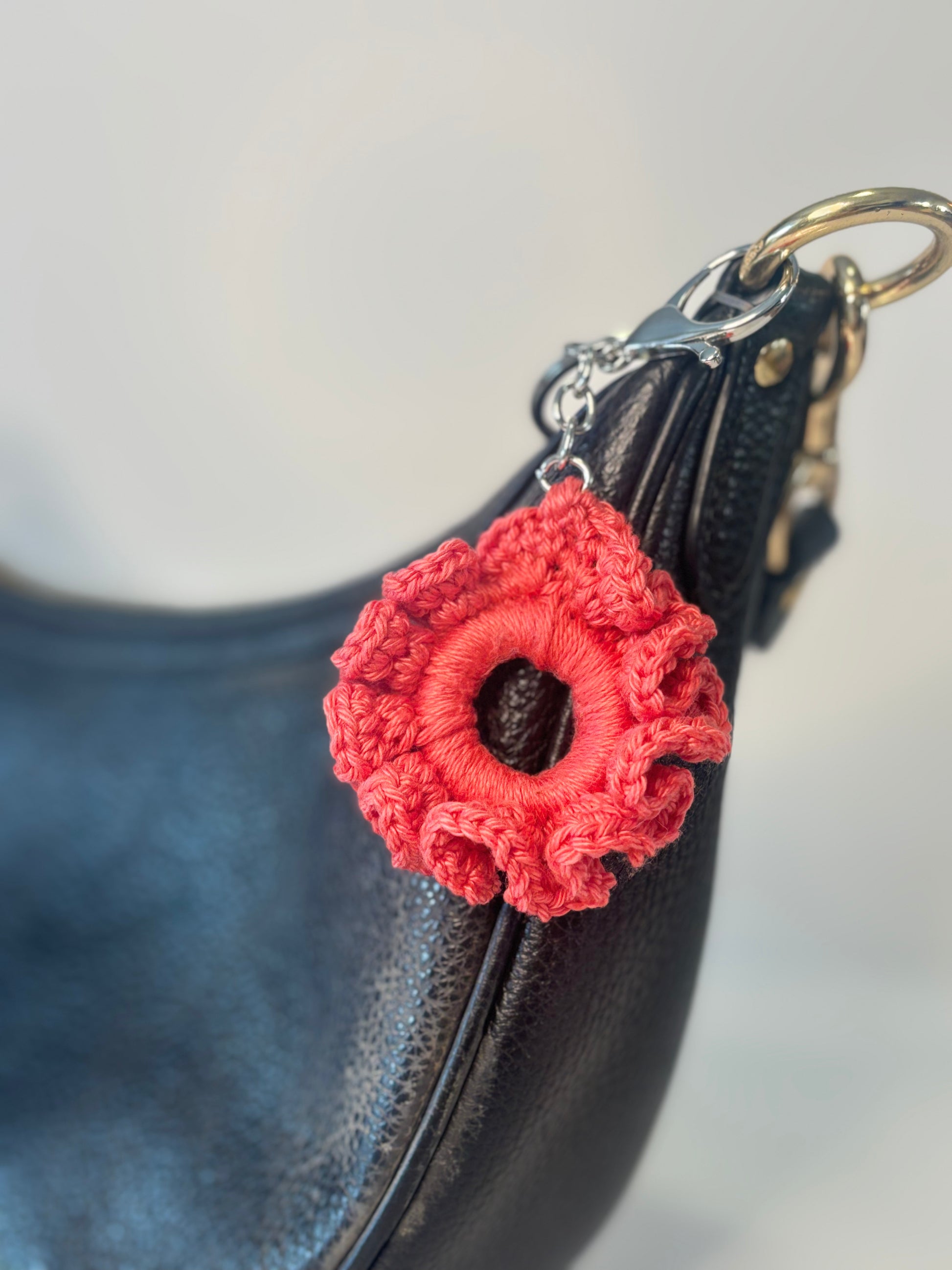 Porte-clé chouchou Corail