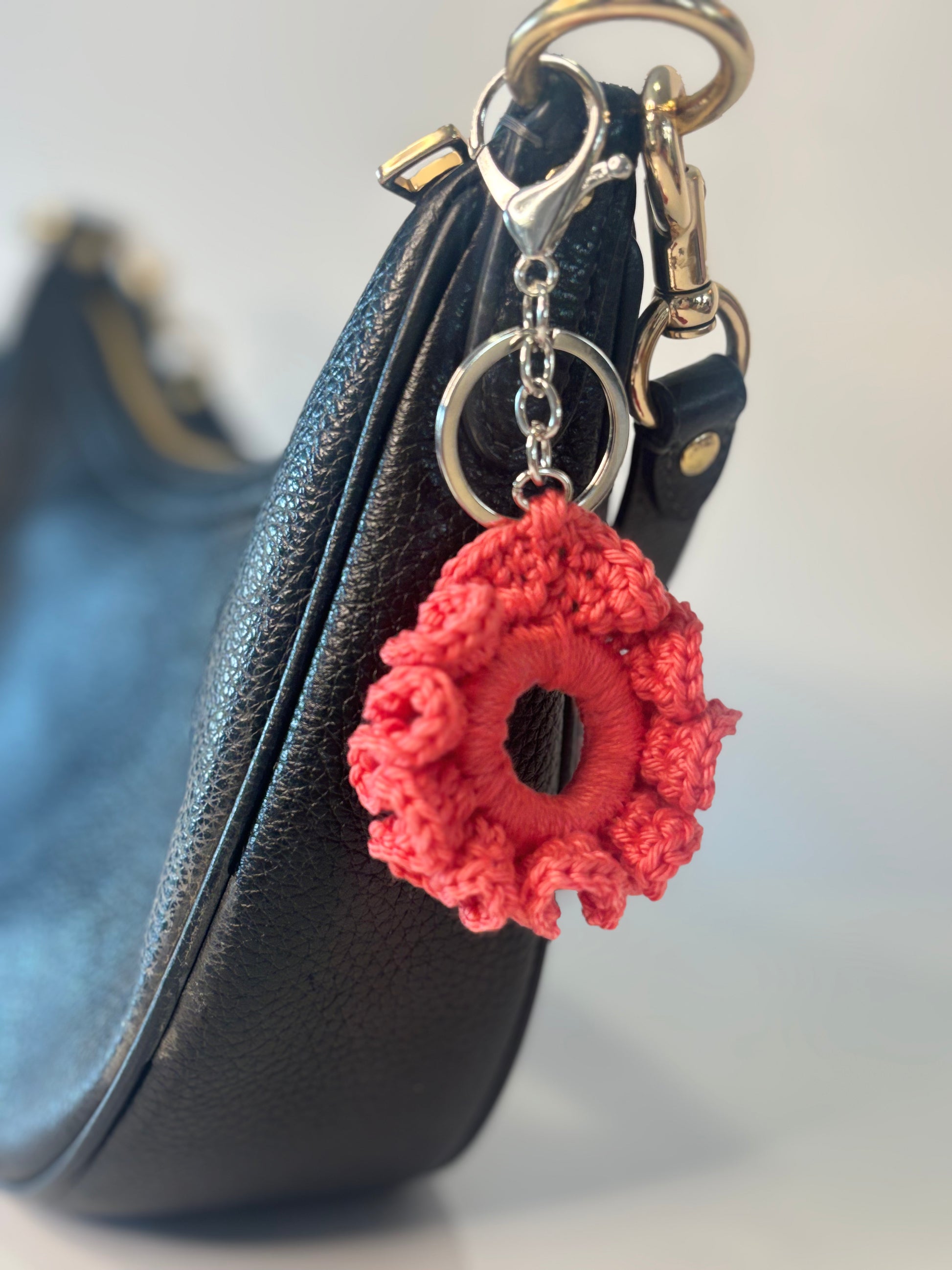 Porte-clé chouchou Corail