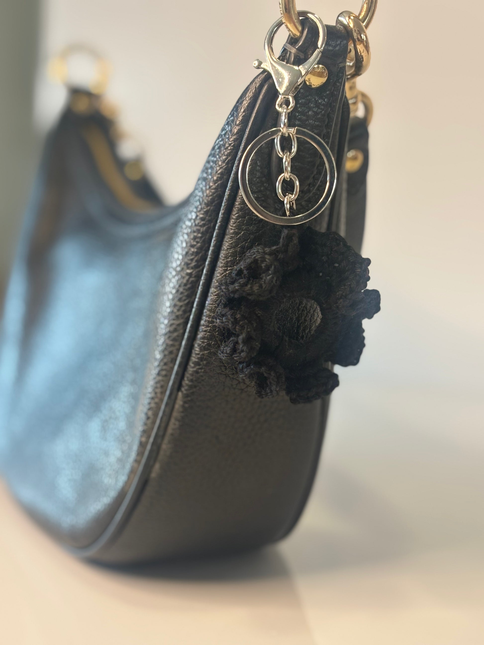 Porte-clé chouchou Noir