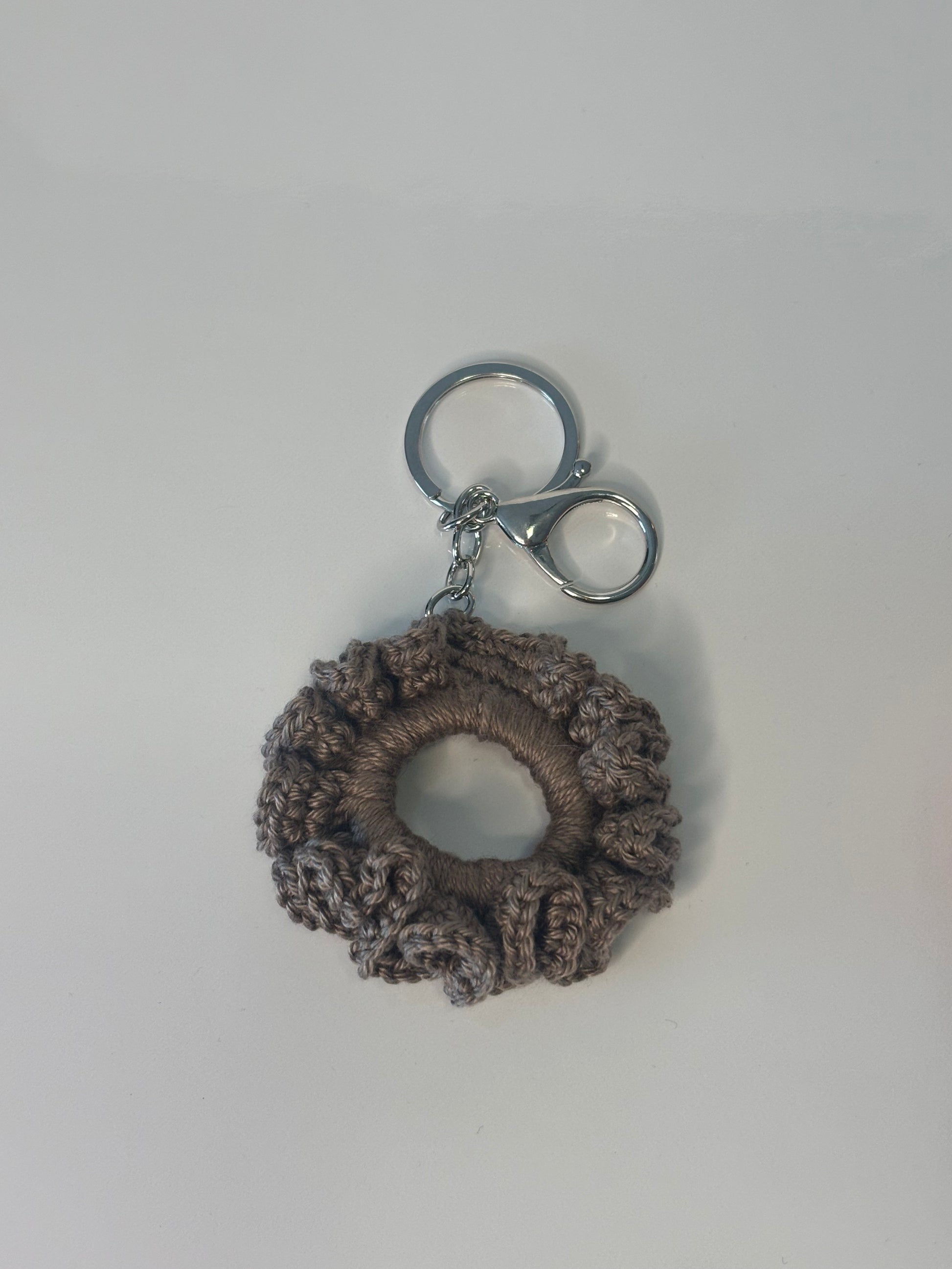 Porte-clé chouchou Sable Fumé