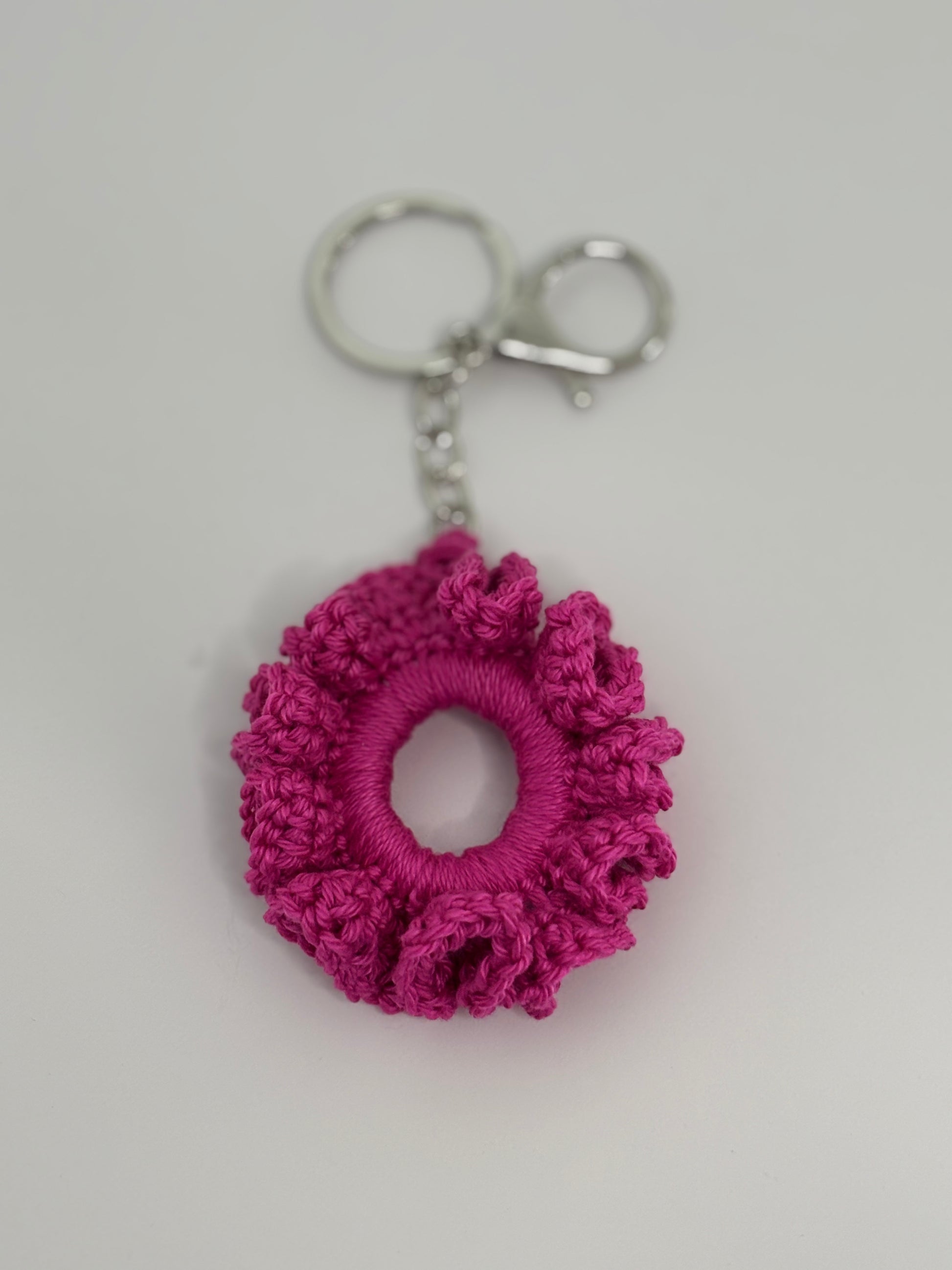 Porte-clé chouchou Fuchsia
