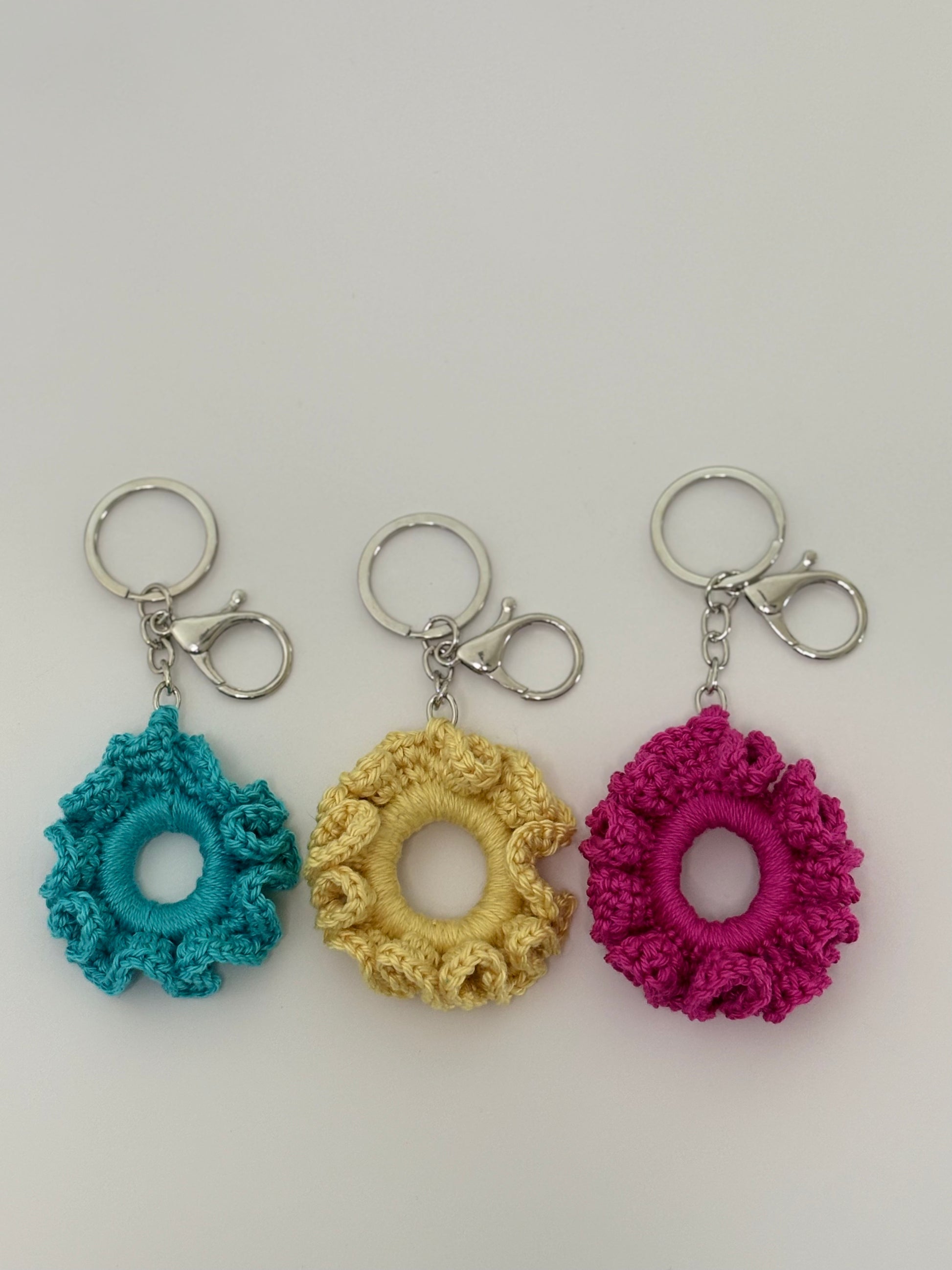 Porte-clé chouchou Turquoise