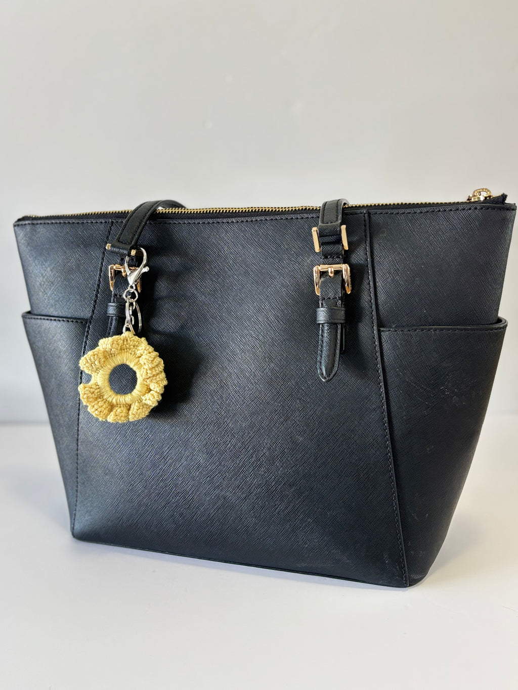 Porte-clé chouchou Jaune