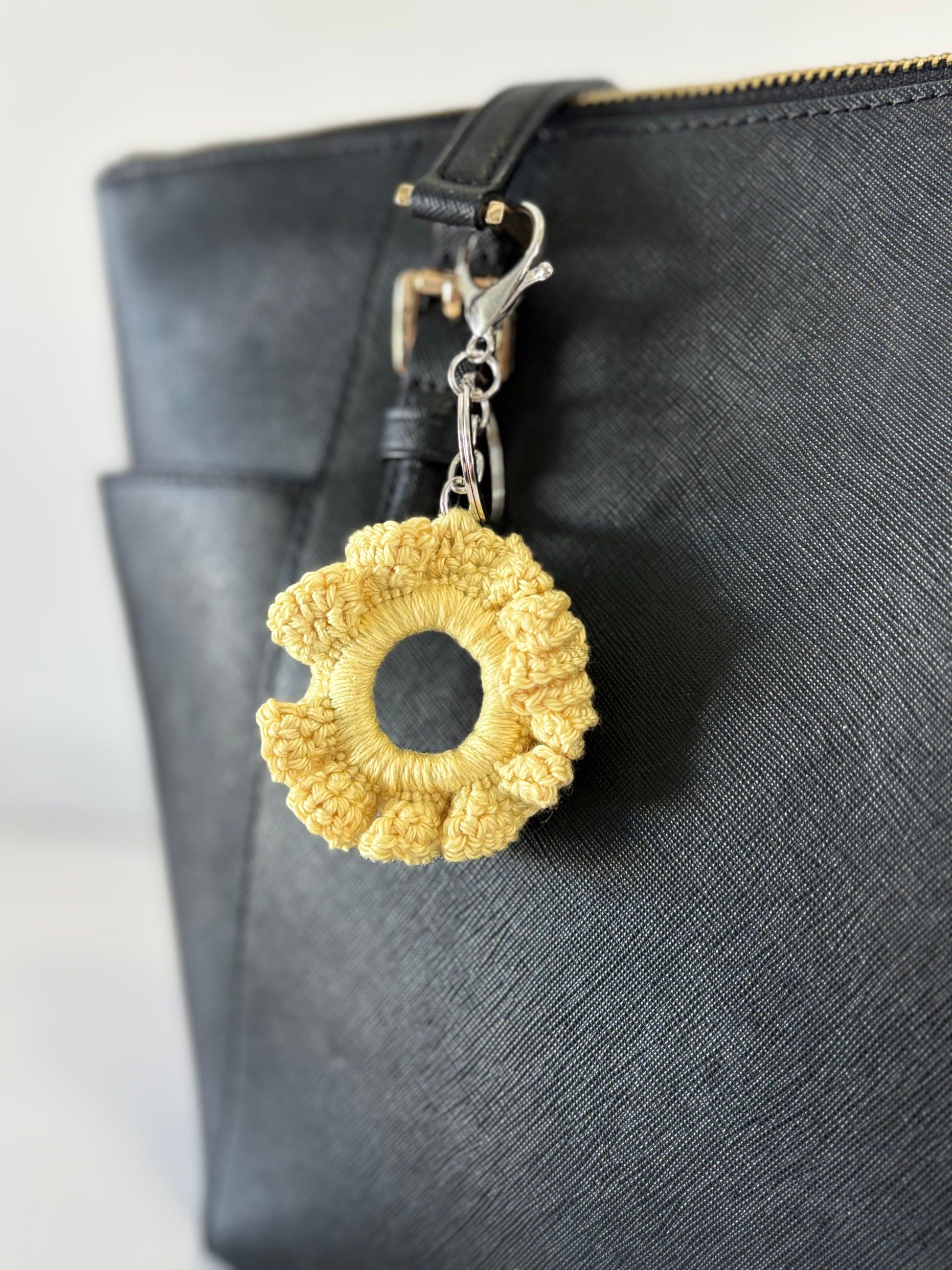 Porte-clé chouchou Jaune