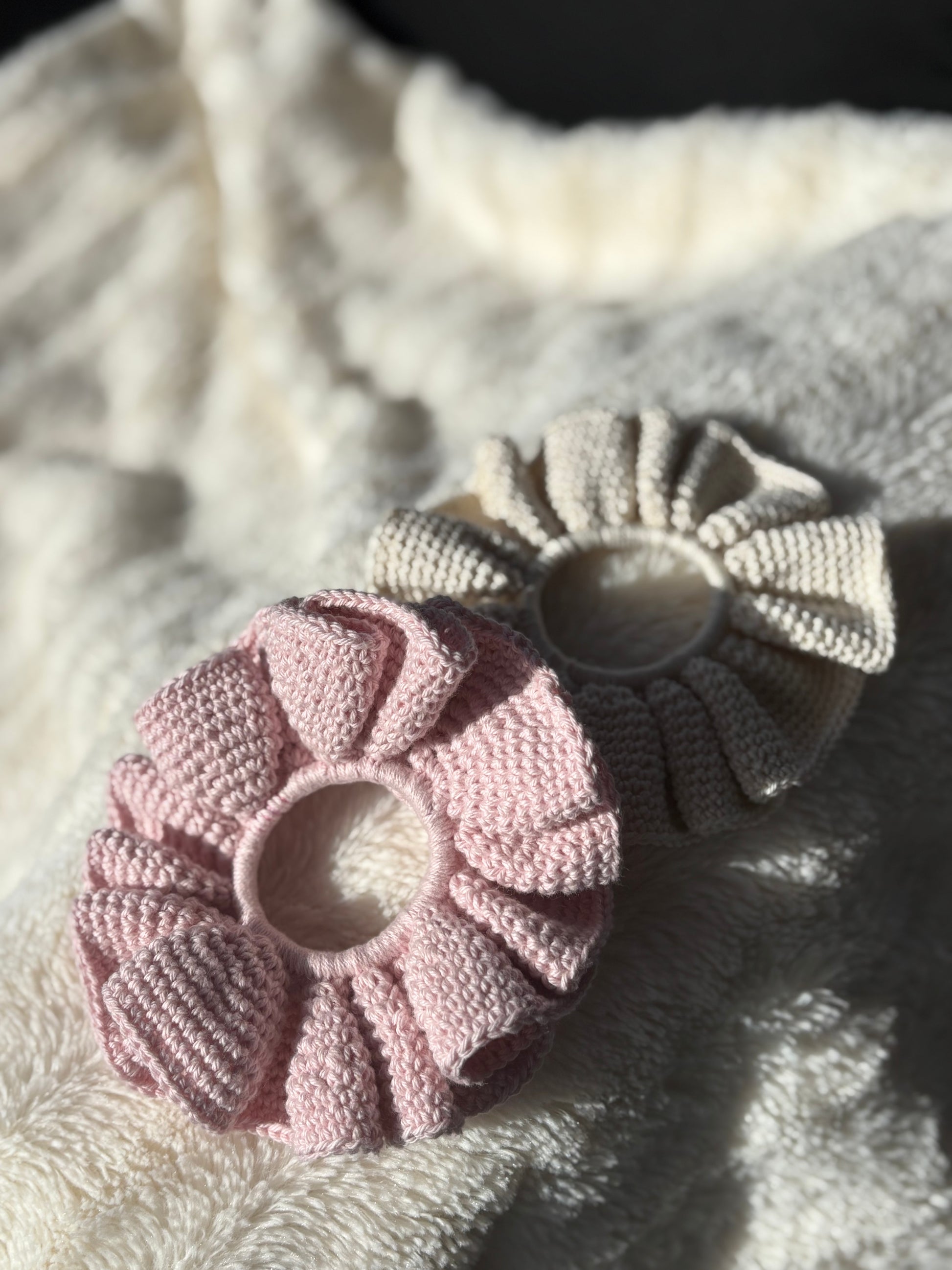 Grand chouchou XL rose pâle