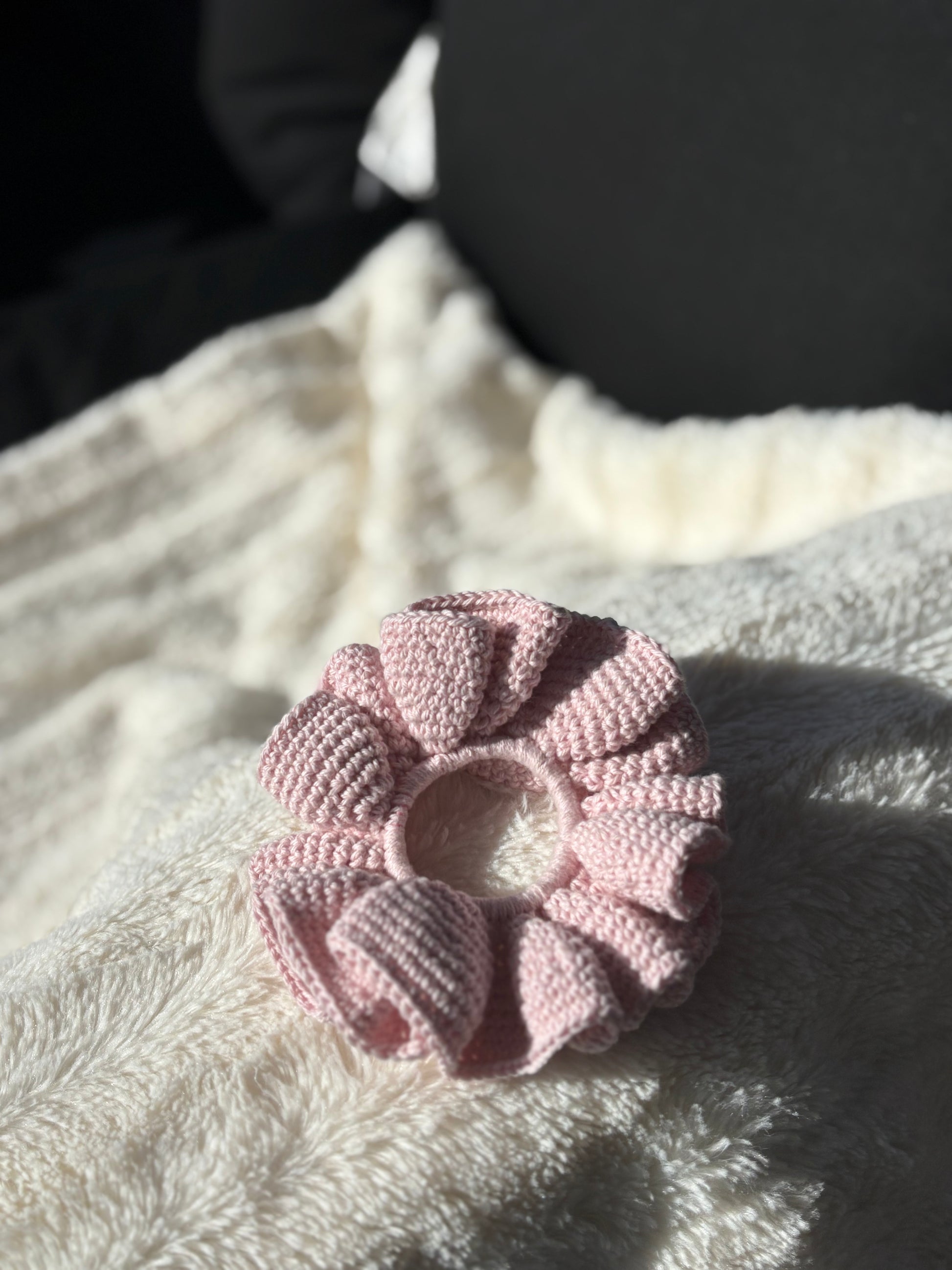 Grand chouchou XL rose pâle